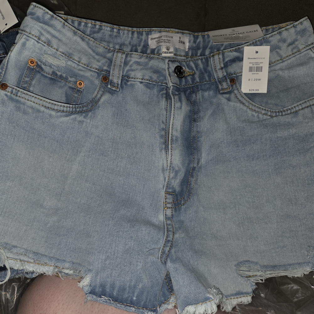 Bluenotes Light Blue Jean Shorts